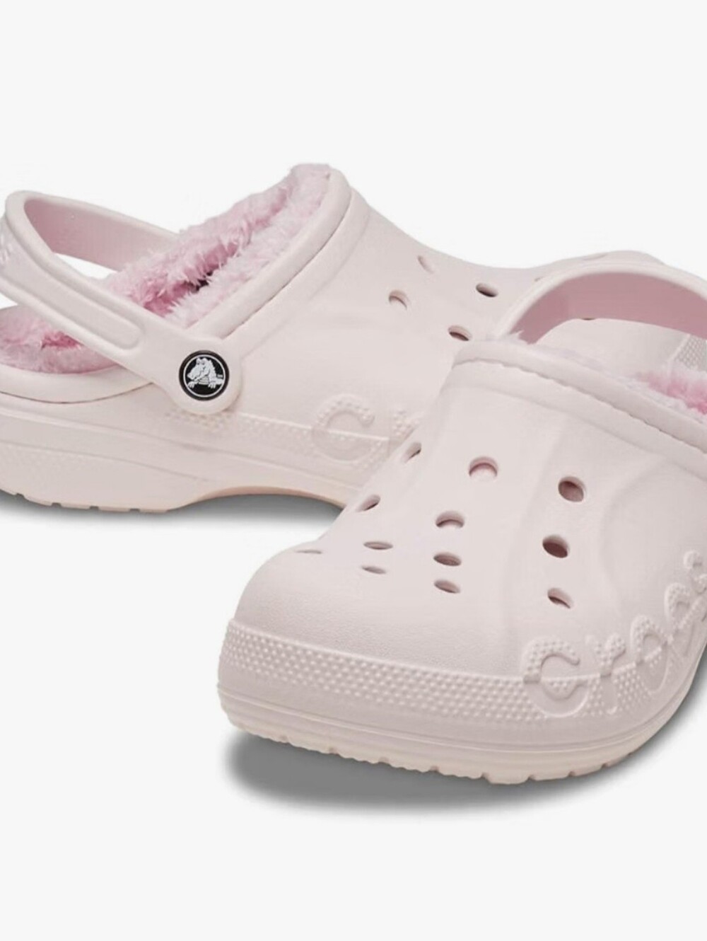 Crocs Baya Lined Clogs - Barely Pink -8